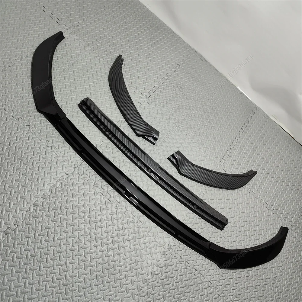 Car Front Bumper Lip Lower Diffuser Splitter For Seat Ibiza MK5 Standard/FR 2017-2024+ Body Kit Spoiler Gloss Black Tuning