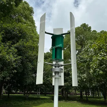 Vertikální větrné turbíny s výkonem 5000 W, 8 kW, 10 kW, 12 V, 24 V, 48 V, generátor s volnou energií, 5 kW, elektrický alternátor, kompletní sada pro domácnost 10 nejlepší prodej Větrný generátor o výkonu 5000 W - №9