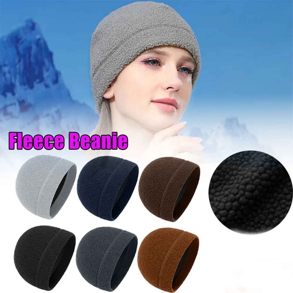 

Зимняя шапка-бини унисекс, теплая ветрозащитная шапка с флисовой подкладкой и ушками, лыжная шапка для мужчин и женщин, спорт на открытом воздухе, пеший туризм, кемпинг