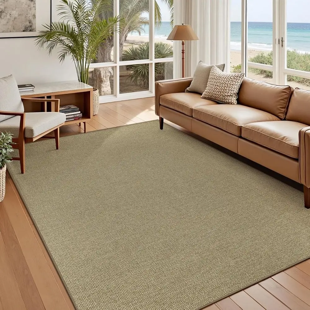 

Washable 5x7 Natural Rugs: Non-Slip, Non-Shedding Area Carpets for Indoor and Outdoor Living Spaces, Perfect for Rooms and Patio