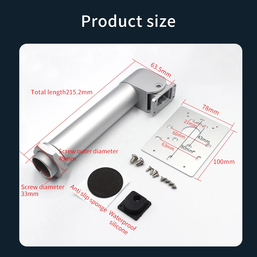 Aluminum Alloy Turnstile Face Recognition Device Stand Holder Mount Bracket 7Inch Temperature Measurement Access Control System