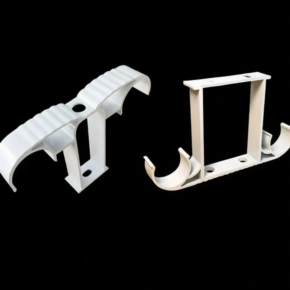 Heavy Duty Aluminum Curtain Pole Bracket Adjustable Wall Ceiling Holder For Single Or Double Drapery Rod Installation