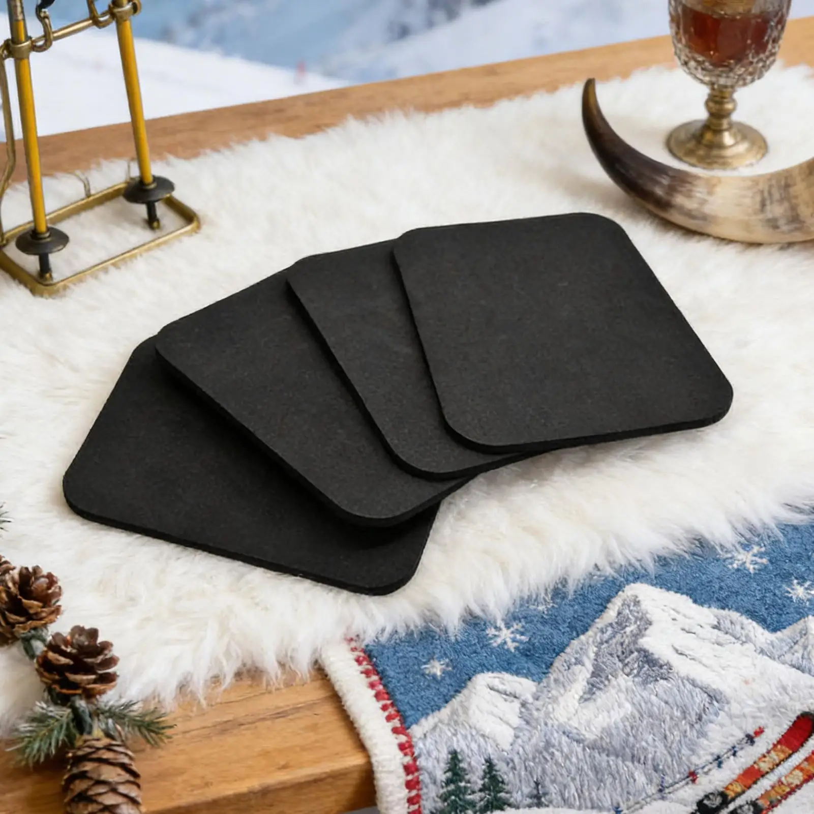 Ski-Schienbeinschoner, 4-teilig, Stiefel-Innenschutzpolsterung, elastischer Snowboard-Schienbeinschutz für Jugendliche, Erwachsene, Skifahrer, Snowboard-Enthusiasten