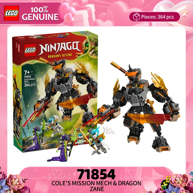 

Конструктор Lego Block Phantom Ninja Series 71854: Боевой механический костюм Коя и Дракон Зан, развивающая игрушка-головоломка для детей, подарок для мальчика