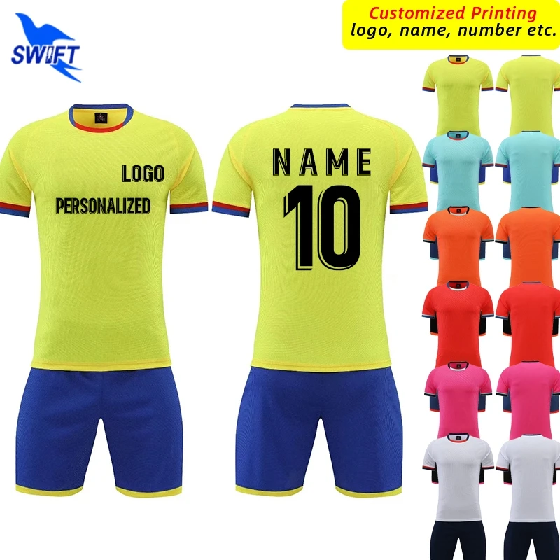 Custom Print Men Football Jersey Adult Kid Personalized Soccer Uniform Sports Clothes Futsal Sportswear Boy Training Tracksuit