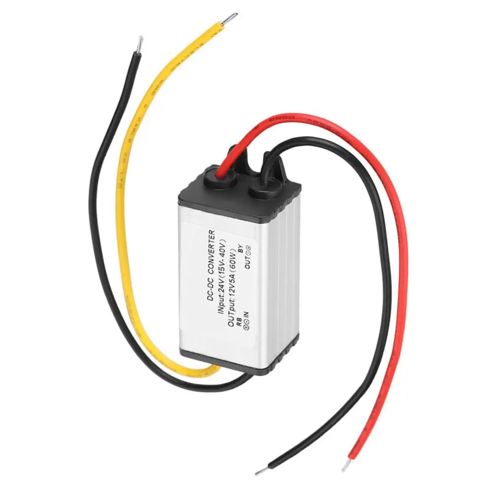 24V to 12V DC-DC Converter Aluminum Shell 5A 60W Voltage Regulator High Efficiency Heavy Duty Step down Power Supply Boat Motor