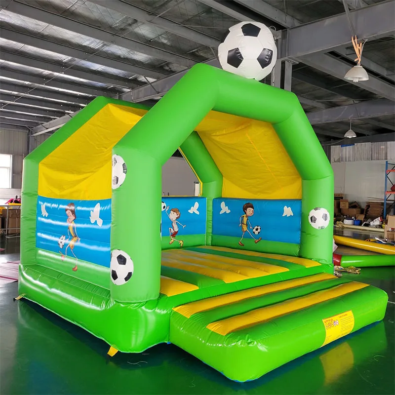 Nouveaux produits en 2025 vente chaude petit Trampoline gonflable offre spéciale avec château gonflable en forme de Football prix usine