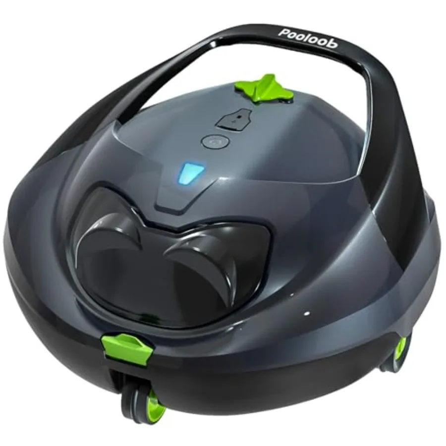 

Robotic Pool Vacuum Cleaner for daily flat floor cleaning of above/in-ground pools, ABS plastic body, blue, triple-layer filtra