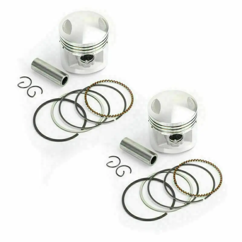 Areyourshop For Honda CA125 Rebel CD125T CB125T CBT125 CBT 125 Piston Rings Pin Clips Kit 150cc STD 47mm Standard Motorcycle Cap