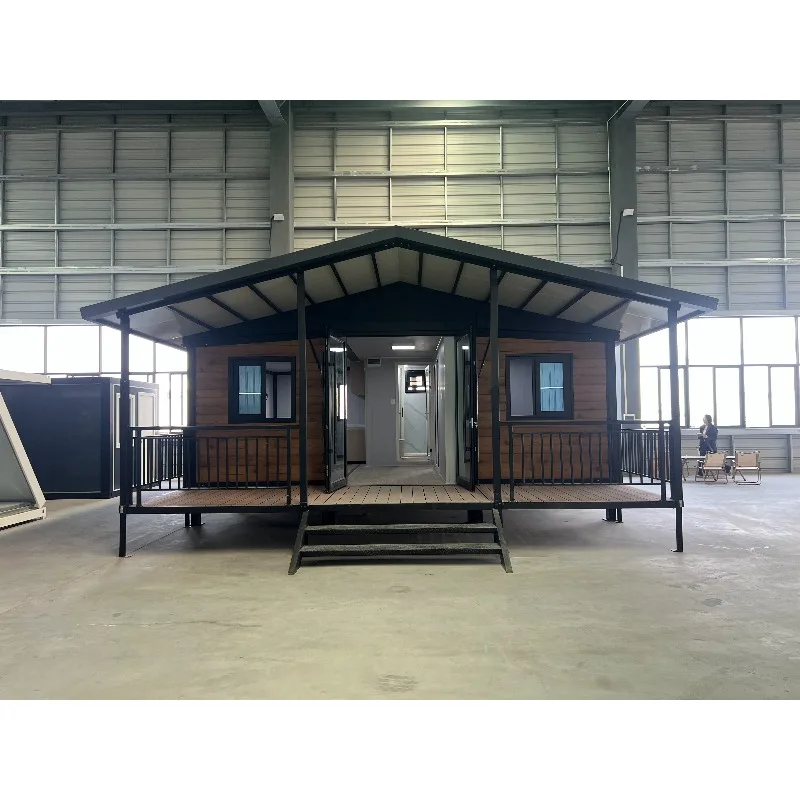 20ft Container House Luxury Expandable Steel Folding House Prefab Tiny Home Portable Cabin Apartment Office Building Backyard