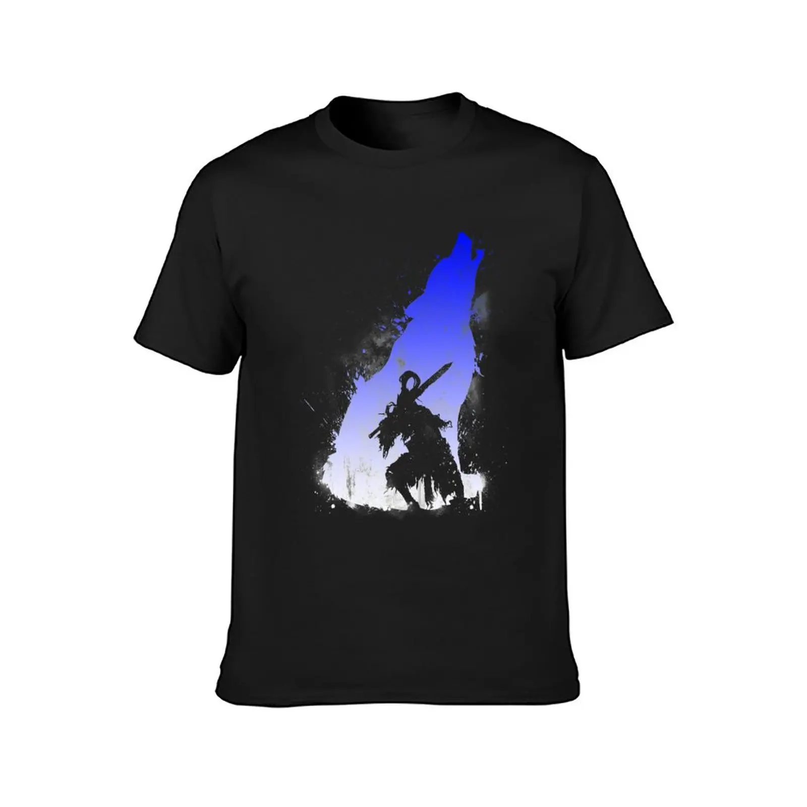 The Walker of Abyss (Version Blue/White) T-Shirt summer tops oversizeds mens white t shirts