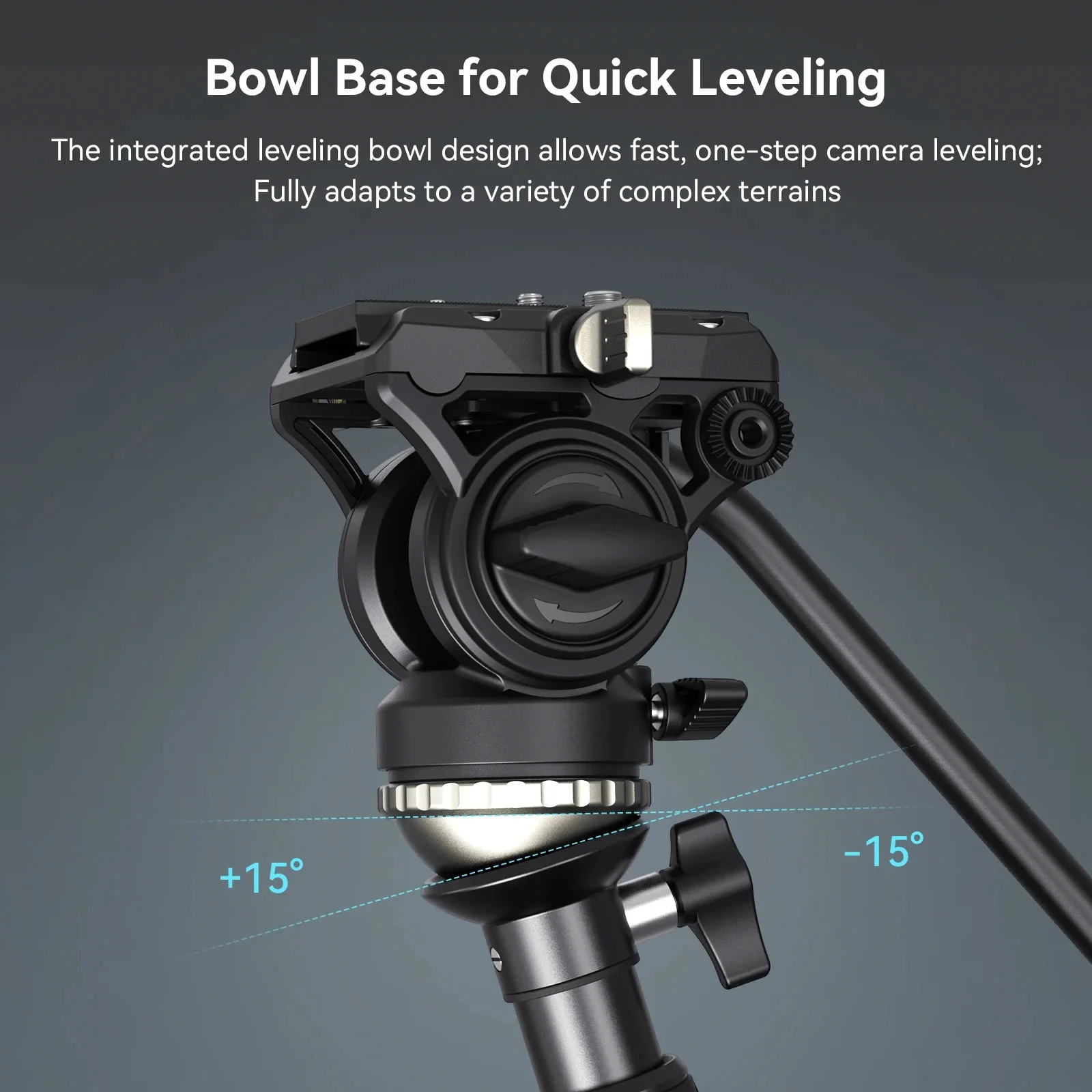 SmallRig CT-210 profesjonalny zestaw statywu do kamery wideo Monopod z podstawą poziomującą głowica płynu do kamery wideo DSLR