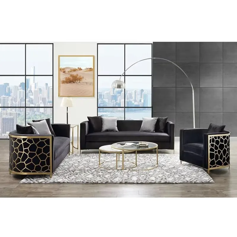 Italian Luxury Living Room Sofa Set European Style Upholstered Sofas for Home Furniture Living Room Modern
