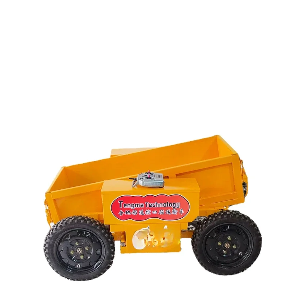 

All-terrain electric transport vehicle remote control four-wheel drive mountain orchard agricultural ivy small farm porter