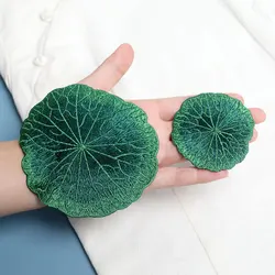 Lotus Leaf Embroidered Patch for Clothing, Multi-color Sew-on Patch for DIY, Chinese Style Embroidery, Glue-free