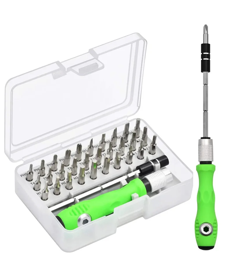

32 in 1 Multifunctional Screwdriver Set Mini Small Screwdriver Torx Phillips Magnetic Screw Driver Bit Portable Repair Tool Kit