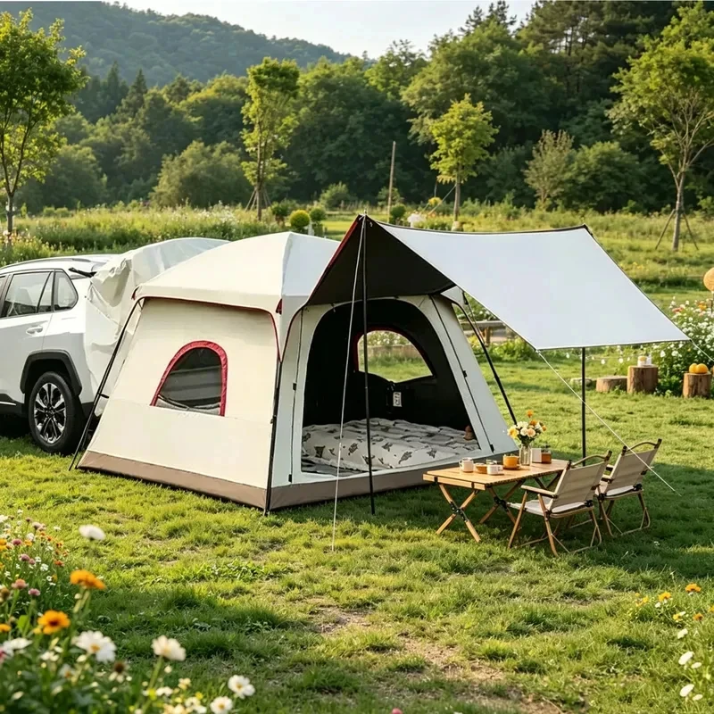 Attachable Or Standalone SUV Rear Tent High Quality Waterproof-Resnt Four-Season Camping