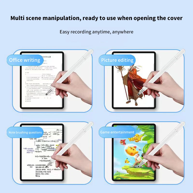 Pensil Tablet layar sentuh kapasitif, Pen untuk Tablet Android Universal layar menggambar pena sentuh