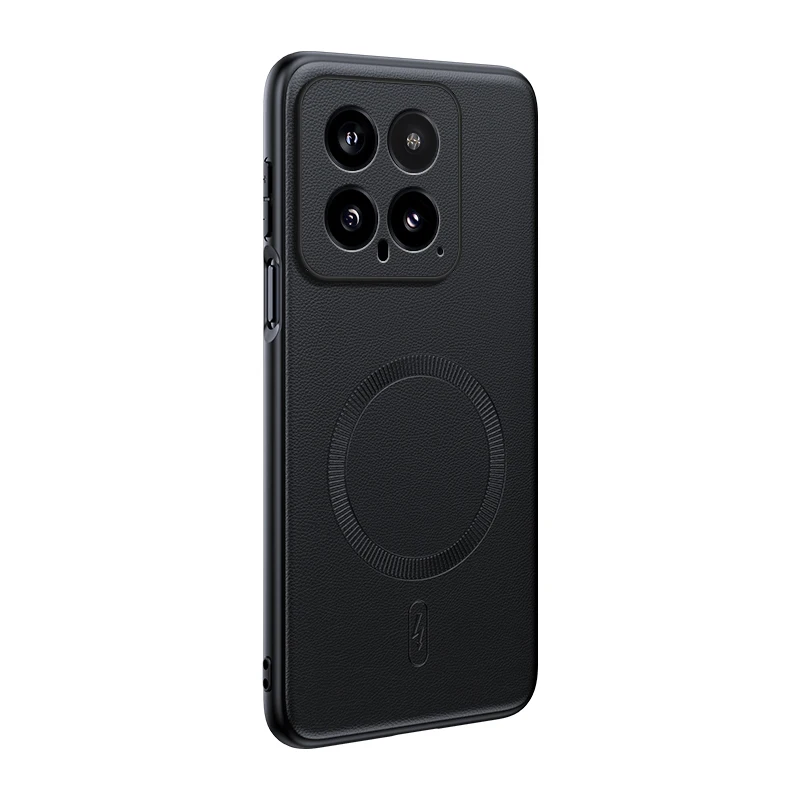 Für Xiaomi 14 Hülle Magnetische Leder-Schutzhülle Für Xiaomi 14 Hochwertige Anti-Fingerabdruck Rutschfeste PC+TPU – Detail 2