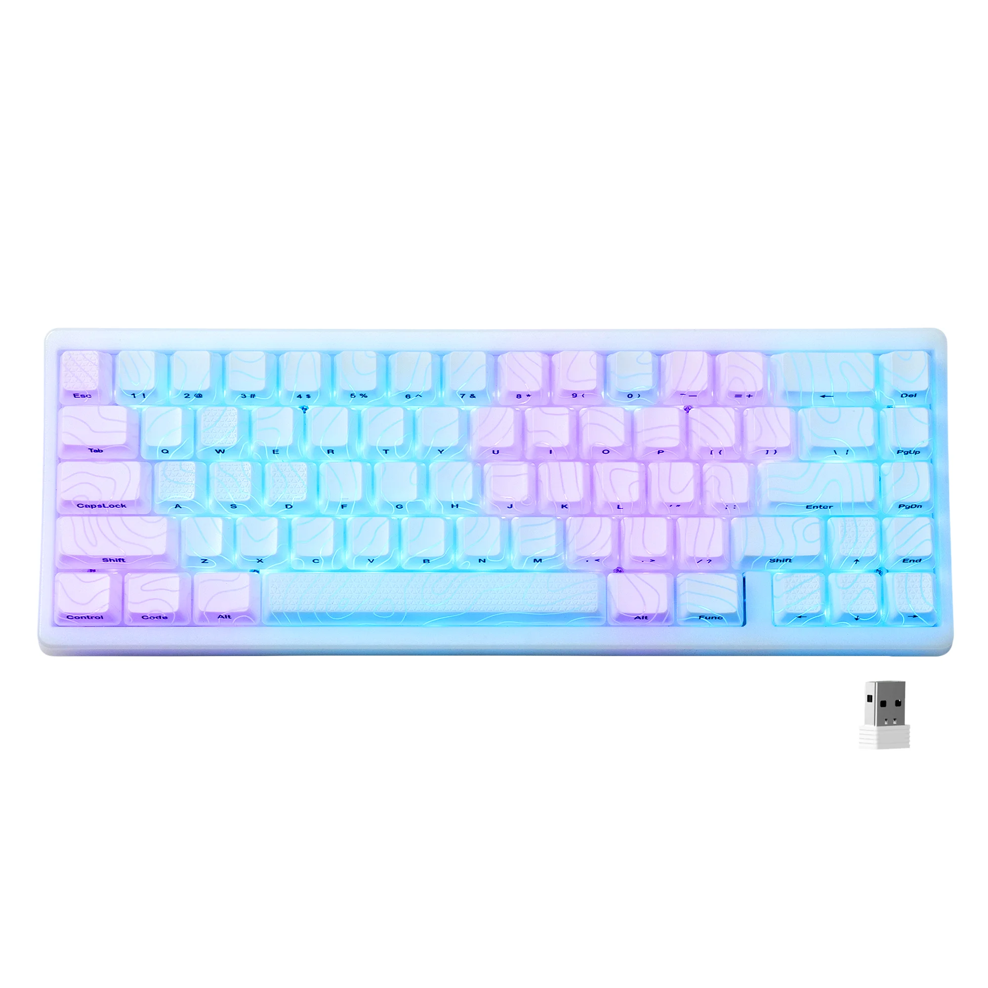 XVX M67 ゲーム用メカニカルキーボード 65% ワイヤレス