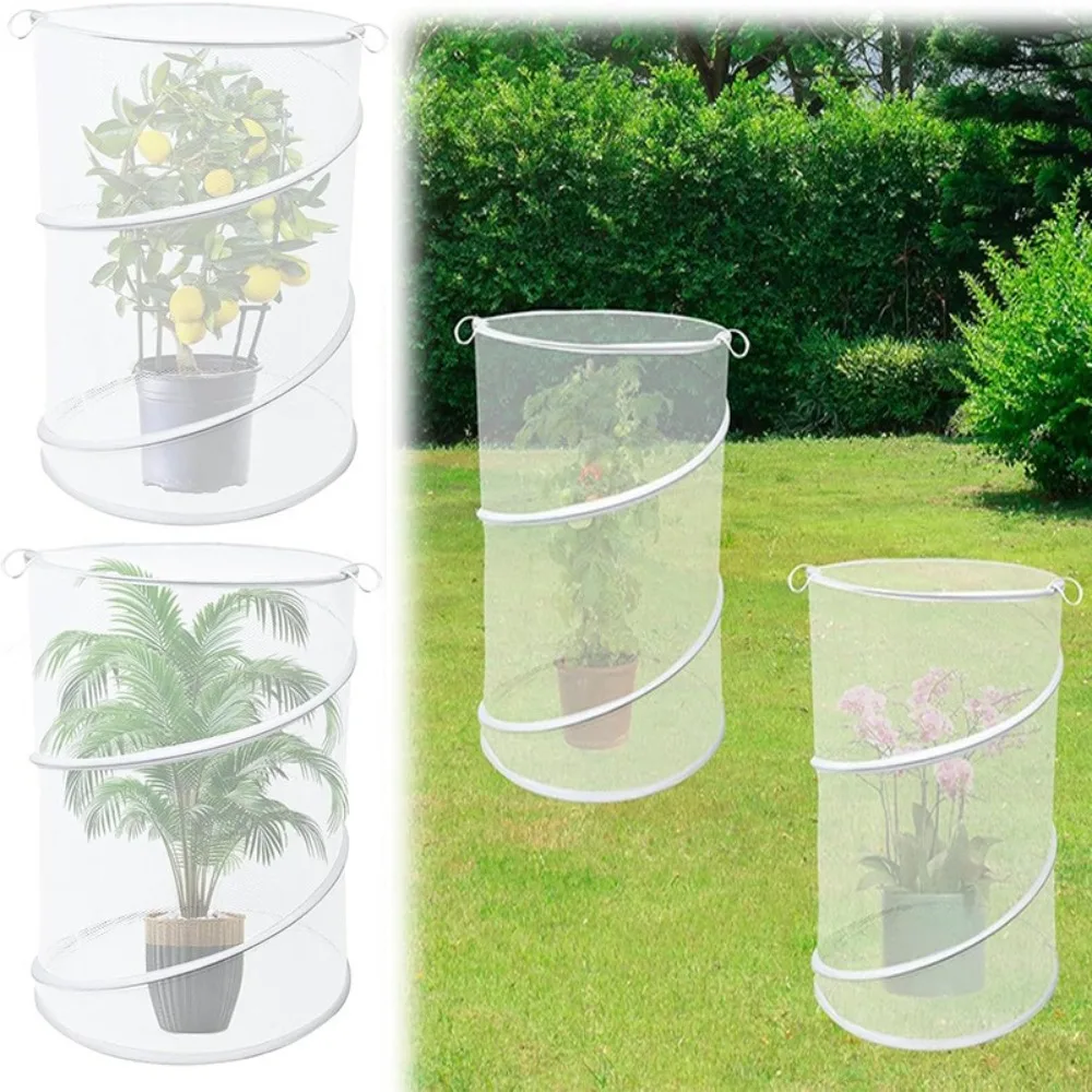 

Foldable Plant Mesh Cover Weatherproof with 16 Ground Stakes Plant Guard Cover Sturdy Insect Barrier Plant Growth Protection