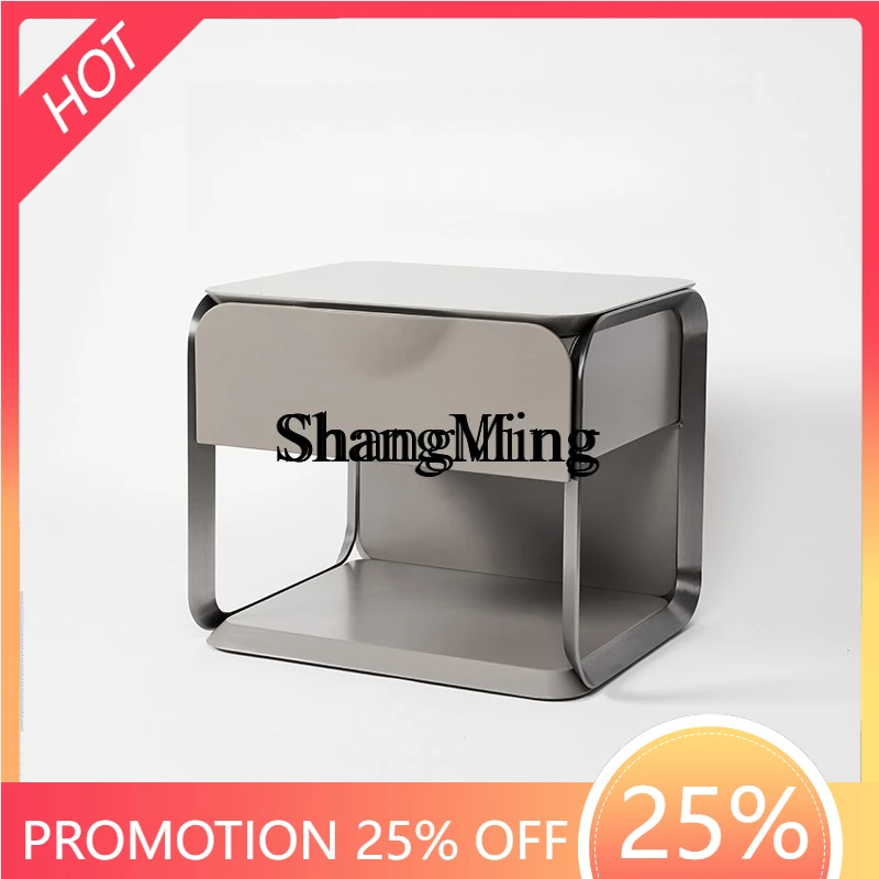 

FG good-looking Modern Simple Home Light Luxury Bedside Table Solid Wood Bedroom Storage Cabinet