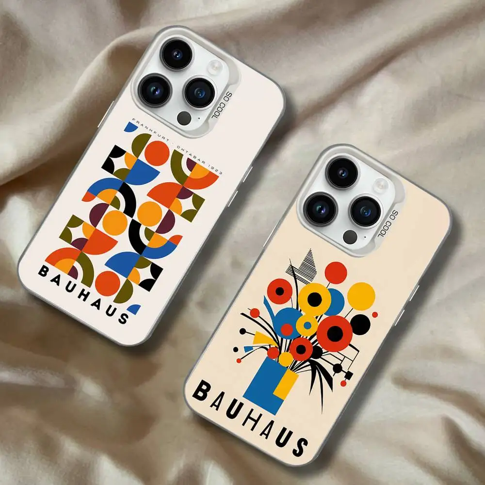 

Bauhaus Exhibition Art For White Candy Matte Cover iPhone 17,16,15,14,13,12,11,Mini,Pro,Plus