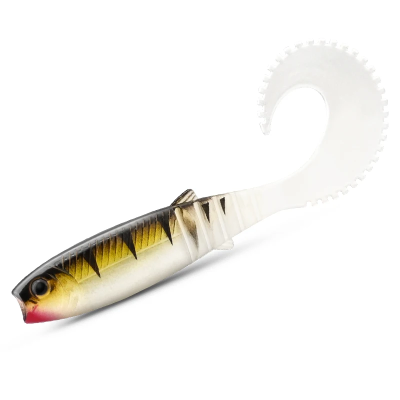Przynęta wędkarska MEREDITH, miękka przynęta typu shad, silikonowa przynęta 70mm 90mm 110mm, miękka przynęta typu cannibal, zakrzywione wobblery, swimbait, sztuczna przynęta. — 2