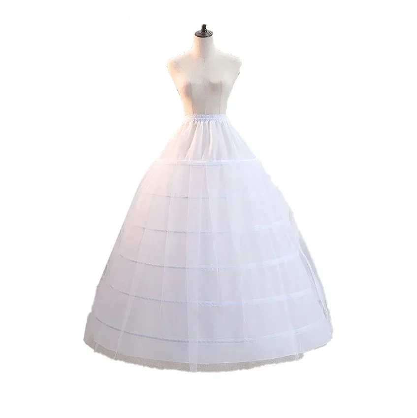 6 hoop crinoline petticoat for bridal dress skirt ball gown underskirt with inner lining trailing wedding Accessories 2023