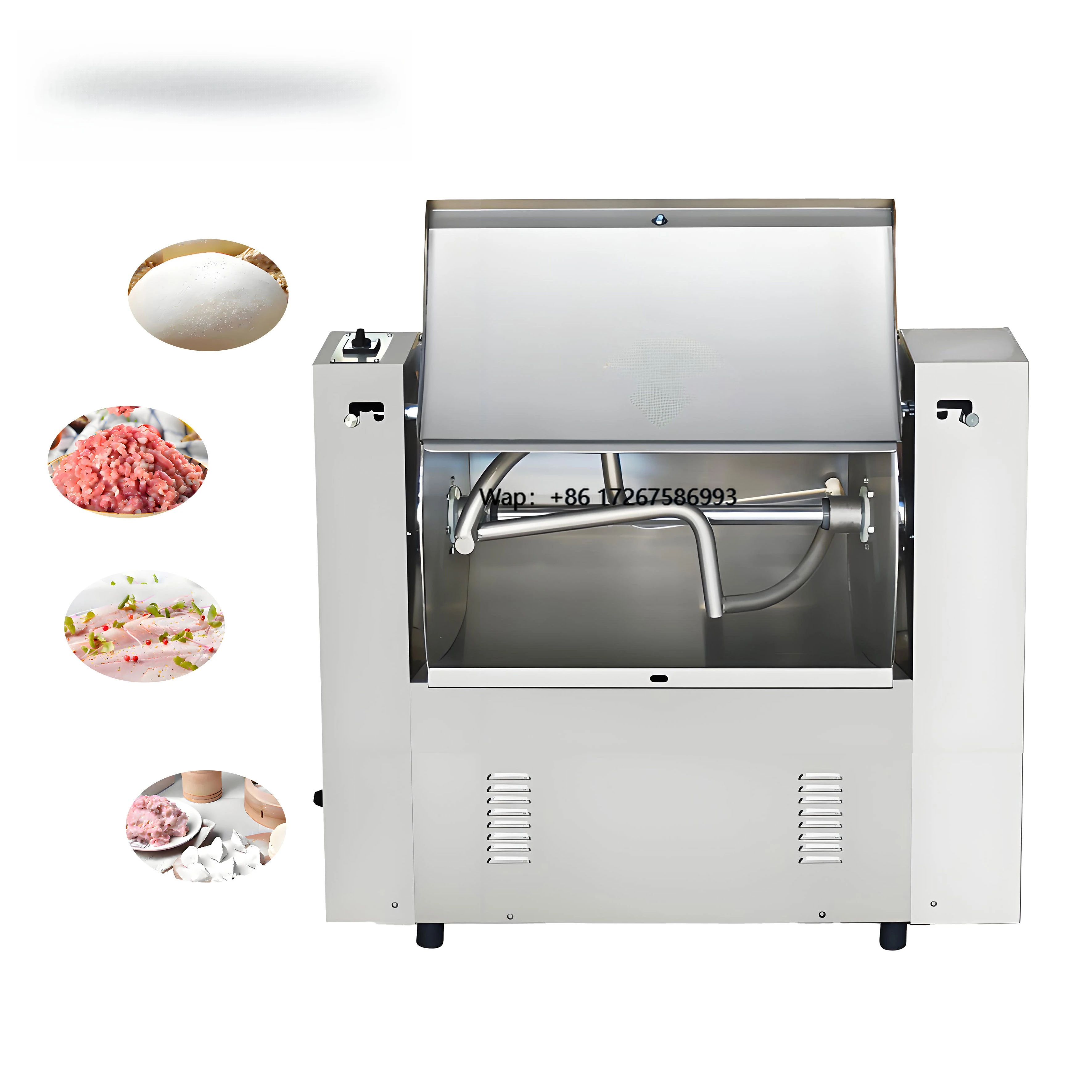 Multi-Function Food Grade SUS304 Commercial Dough Maker for Even Mixing Kneading Whipping Flour and Water for Bakery Startup