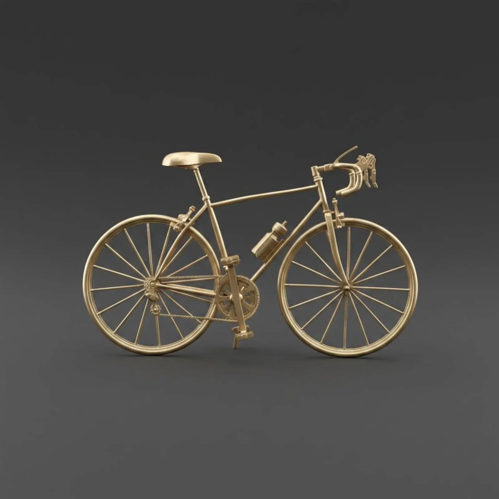 Iron Cycle Sculpture Artistic Display Vintage Cycle Model Retro Bike Sculpture Self-Standing Table Decoration for Tv Stand view 5