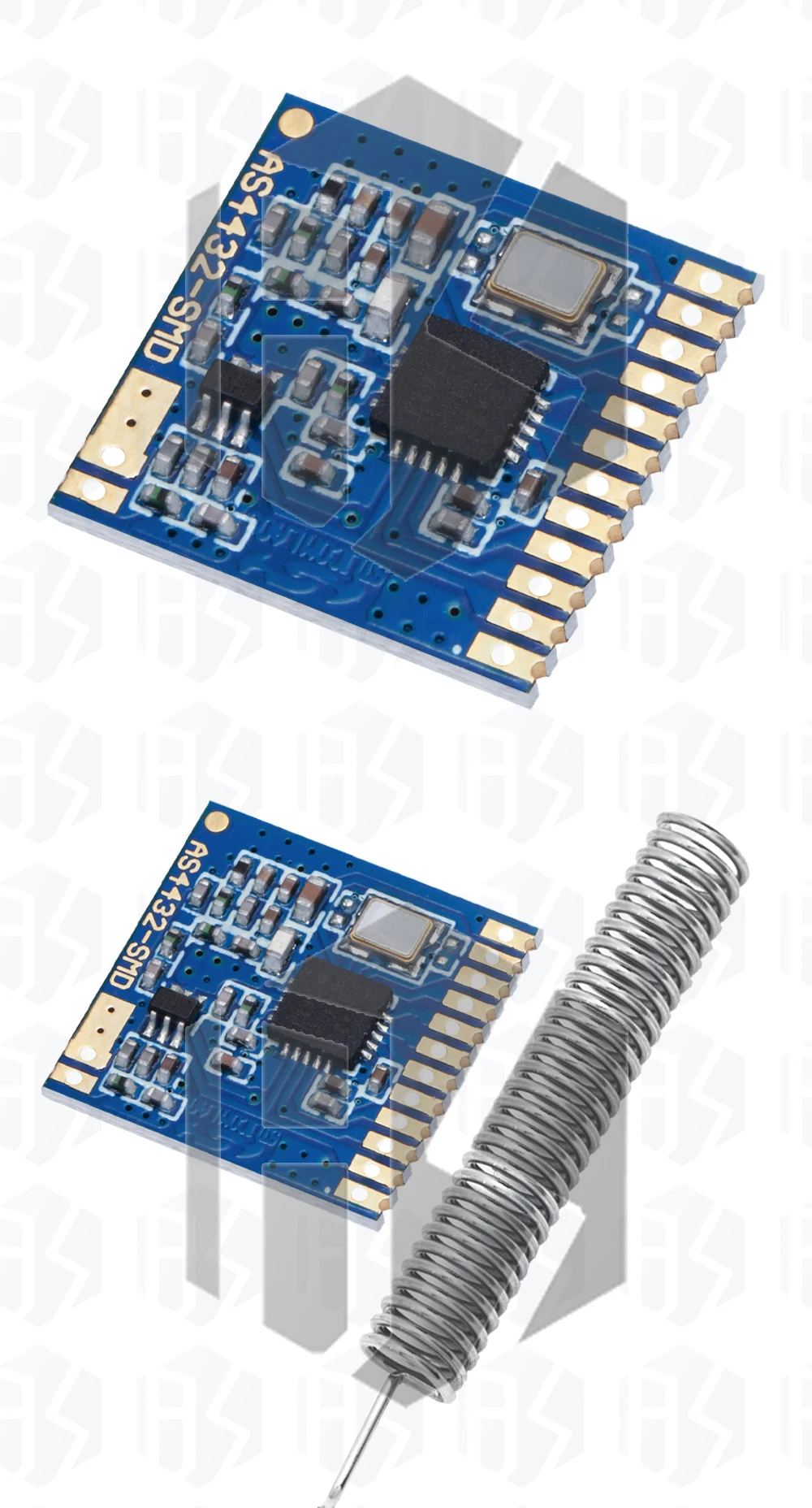 1~10PCS AS4432-SMD Si4432 433MHz Drahtloses Modul SI4432 Kleines SMD-Modul 100mw 1,5km – Detail 8
