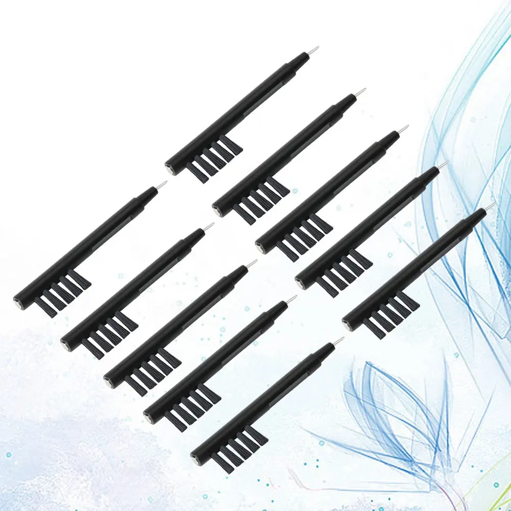 

10Pcs Hearing Aid Cleaning Brush Premium U-Shape Multi-Function Tool for Wax Skin Debris Removal Magnet for Battery Handling