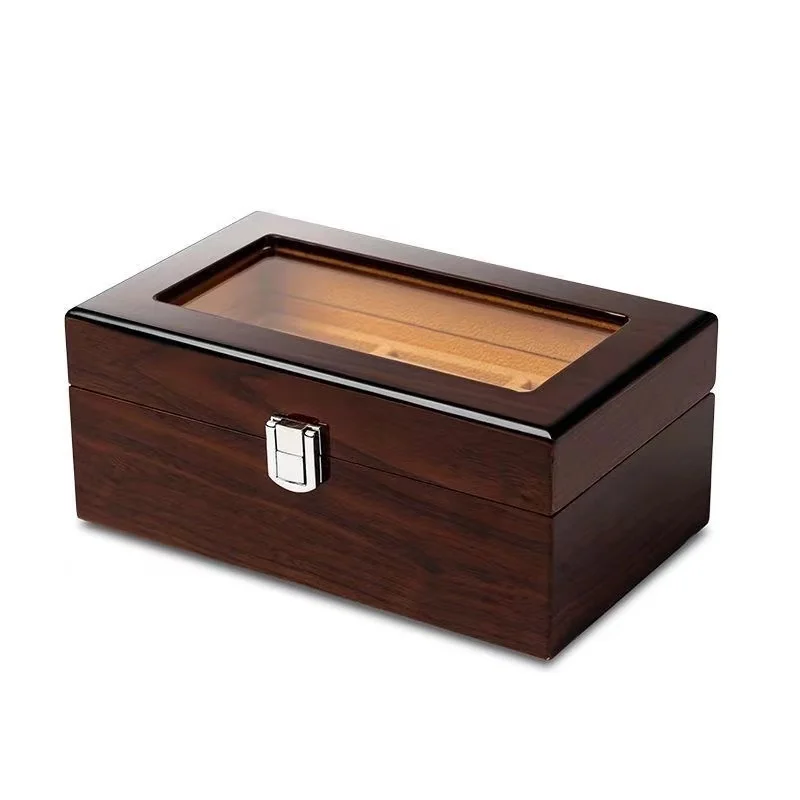Wood Watch Display Organizer with 3 5 6 8 10 12 Slots Elegant Watch Boxes & Cases