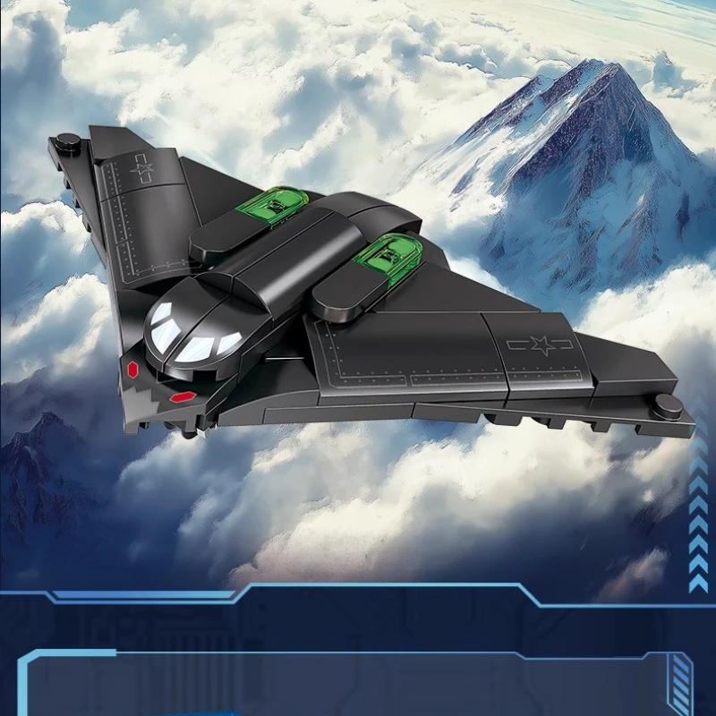 SEMBO 8-in-1 armed helicopter building blocks small particle assembly collection model ornaments children's toys birthday gift