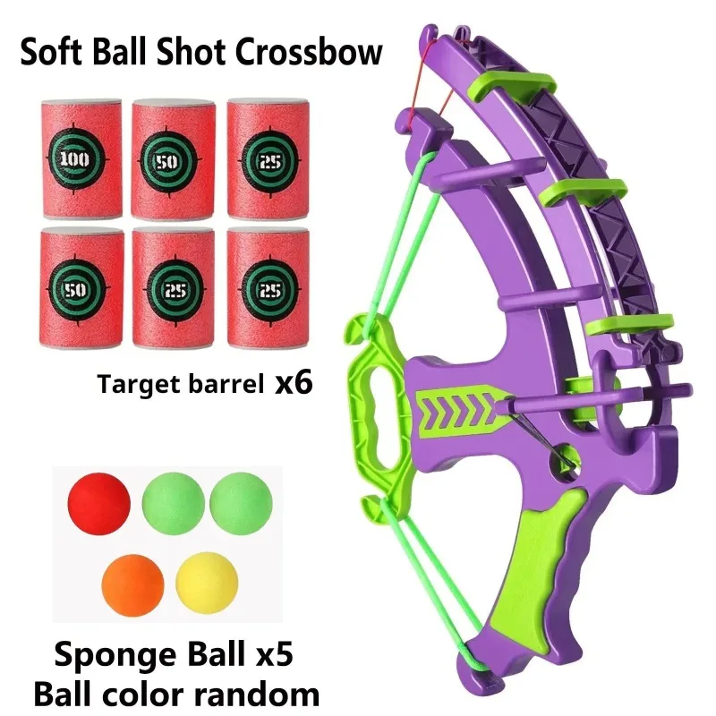 Zachte kogel Doeloefenspeelgoed Kinderen Ouder-kind Binnen Buiten Schieten Speelgoed Doel EVA Foam Ball Emmer Boogspel voor kinderen