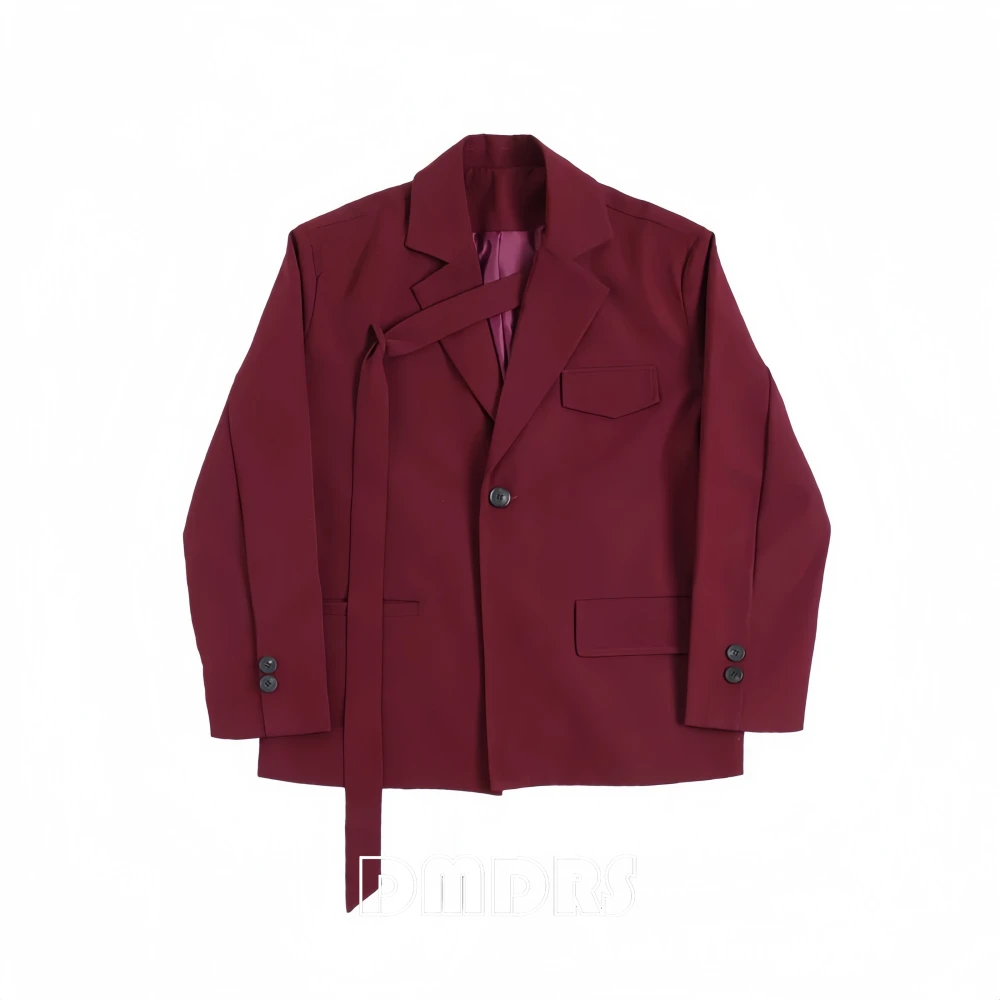 Men's Fashion 2-Piece Suit Set, Casual Chic Spring Autumn Suit Pants Set, Single Breasted Notch Collar Blazer and Pants