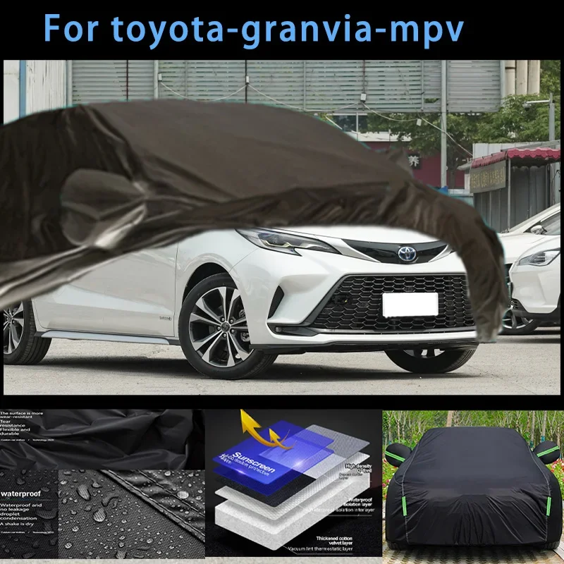 

For toyoya-granvia-mpv Outdoor Protection Full Car Covers Snow Cover Sunshade Waterproof Dustproof Exterior Car accessories