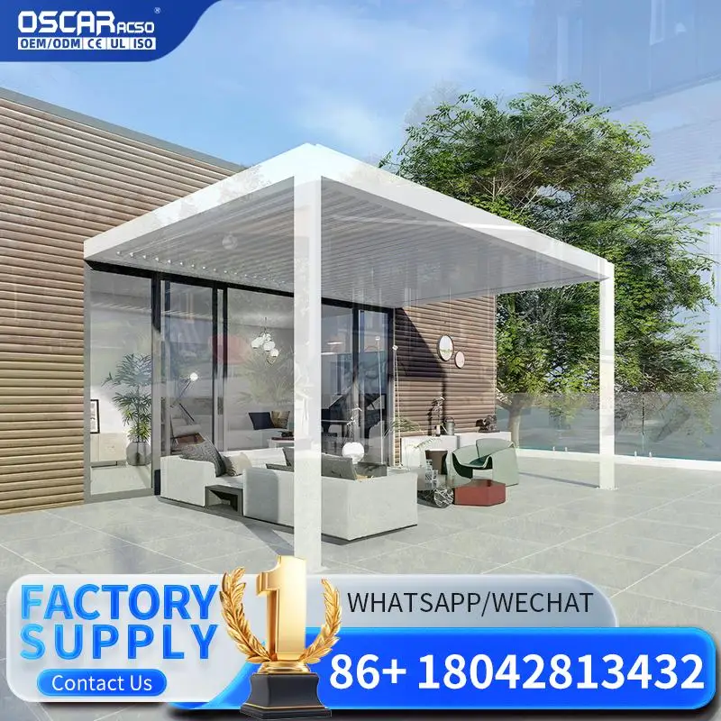 

Custom Screen Zip Shutters Louvres 10x10 10x20 10x12 10x20 Large Metal Outdoor House Powder Coated Frame Pergola