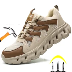 Breathable Safety Shoes Men Women Comfort Work Boots Indestructible Working Sneaker Puncture Proof Safety Work Boots Security