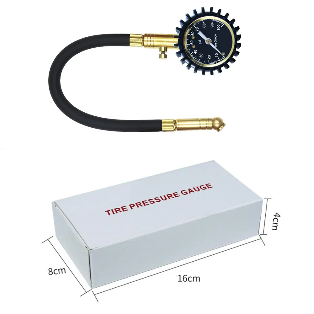 

18x8x4cm Tire Pressure Gauge 0-100 PSI Pressure Gauge For Cars And Trucks Auto Tire Pressure Gauge Car Original Accessories