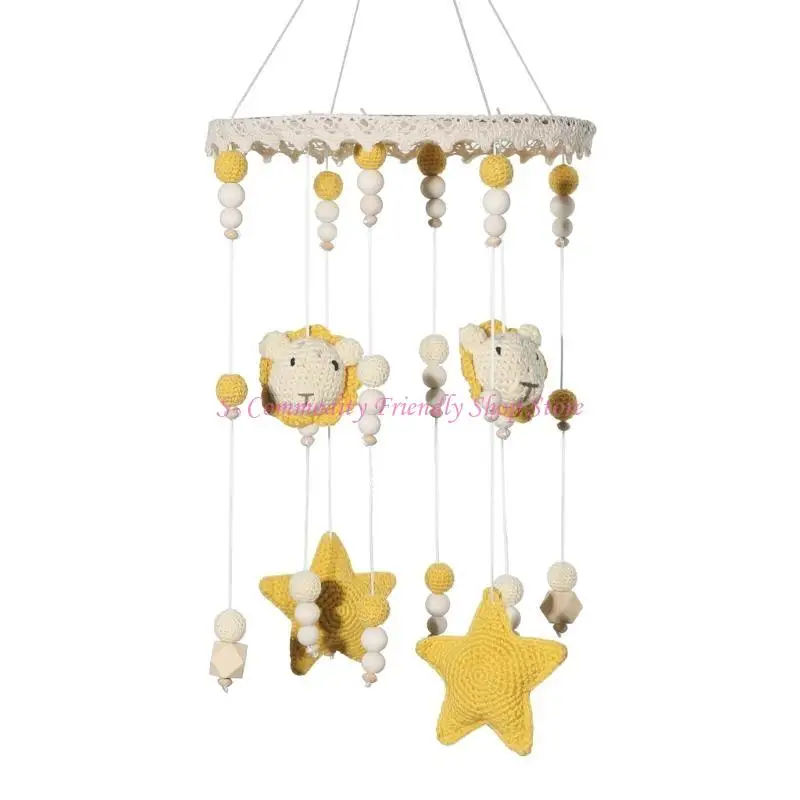 85AE เด็กทารกของเล่น Handwoven สัตว์ Rattle ของเล่นเด็กวัยหัดเดินการศึกษา Crib เครื่องประดับของเล่นโครเชต์ Rattle
