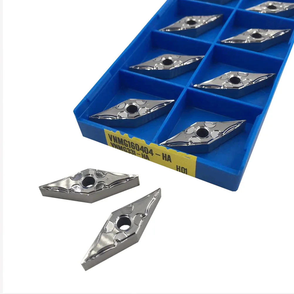 

10pcs VNMG160404-HA H01 VNMG331-HA Carbide Aluminum Turning Inserts For MVJNR Holder Trimming Processing Tools Accessories ﻿