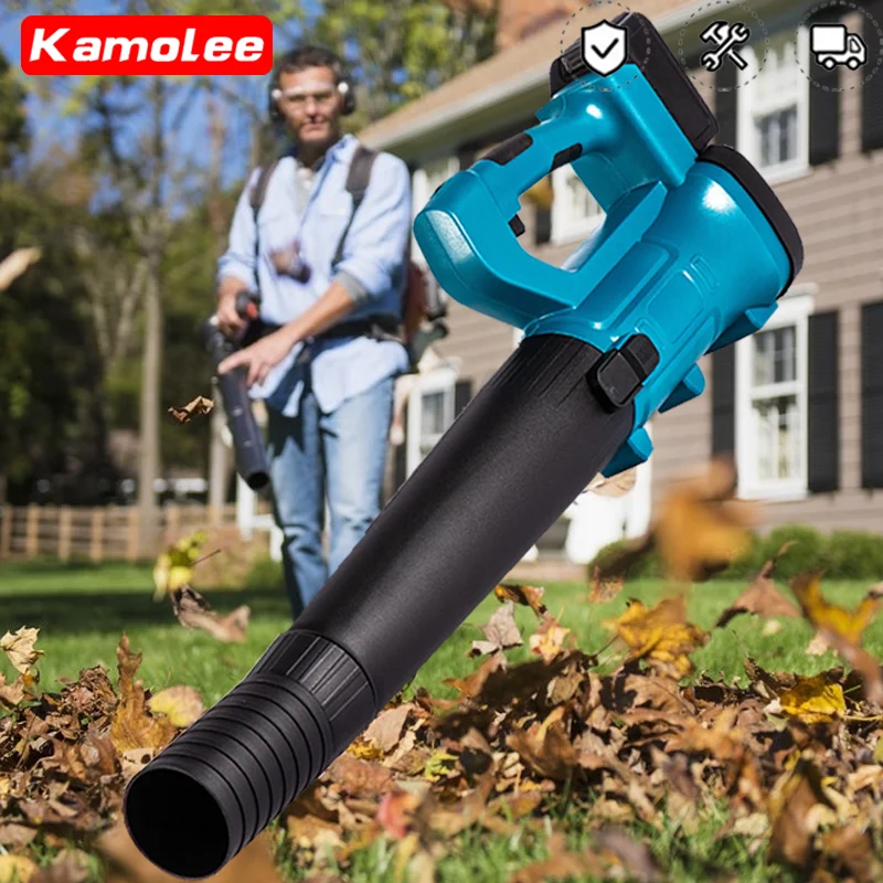 Kamolee 4500W Industry Cordless Air Blower Snow Blower Dust Leaf Collector Cleaning Sweeper Garden Tool 6 Speed