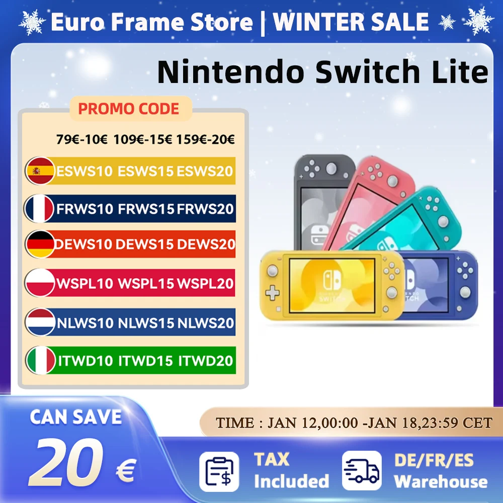 Nintendo Switch Lite Nintendo Switch Console de jeu portable 32G stockage interne 5.5 pouces écran tactile LCD Bluetooth 4.1 corail