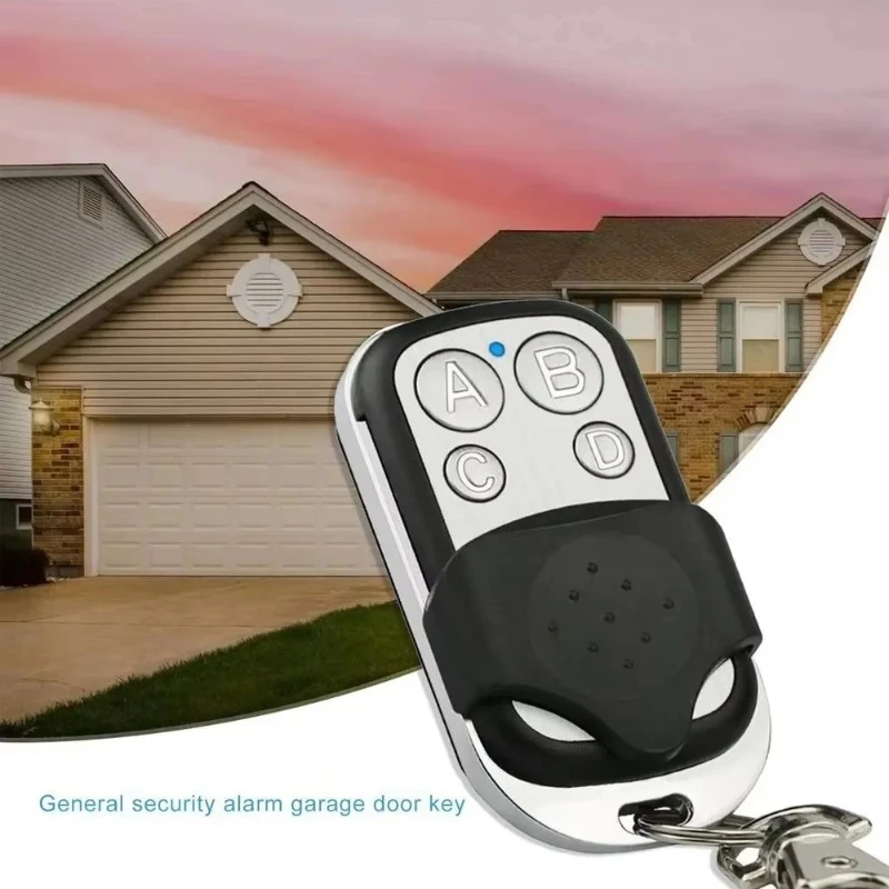 

1-6pcs 433MHz Remote Control 4CH Car Key Garage Door Gate Opener Remote Control Duplicator Electronic Gate Control Duplicator