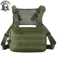 Tactical Vest Recon Kit Bag Casual Function Chest Rig Pack Outdoor Travel Cycling Airsoft Hunting Chest Bags EDC Carry Pouches
