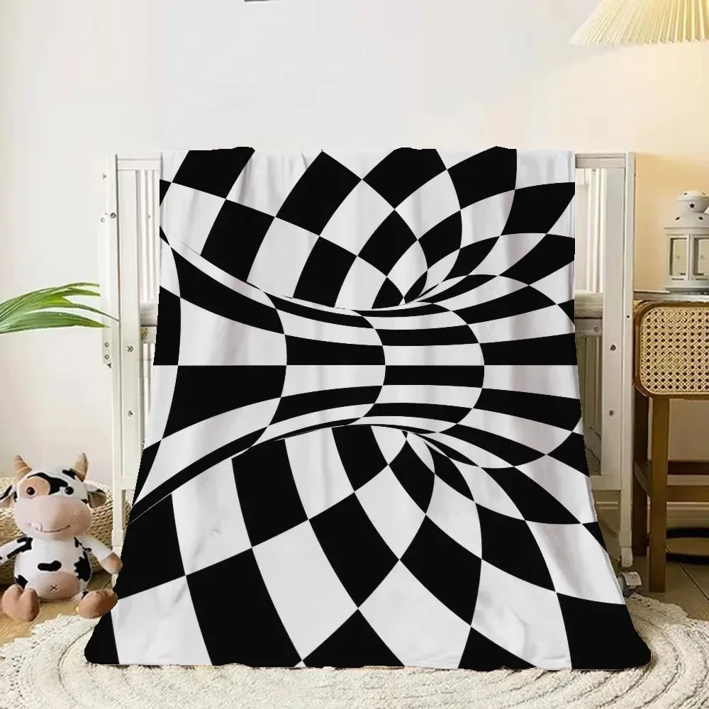 Funny Trap Decorative Blankets for Sofa Cover Blanket Knitted Plaid Thin Wadding Blanket Oversized Interior for Home