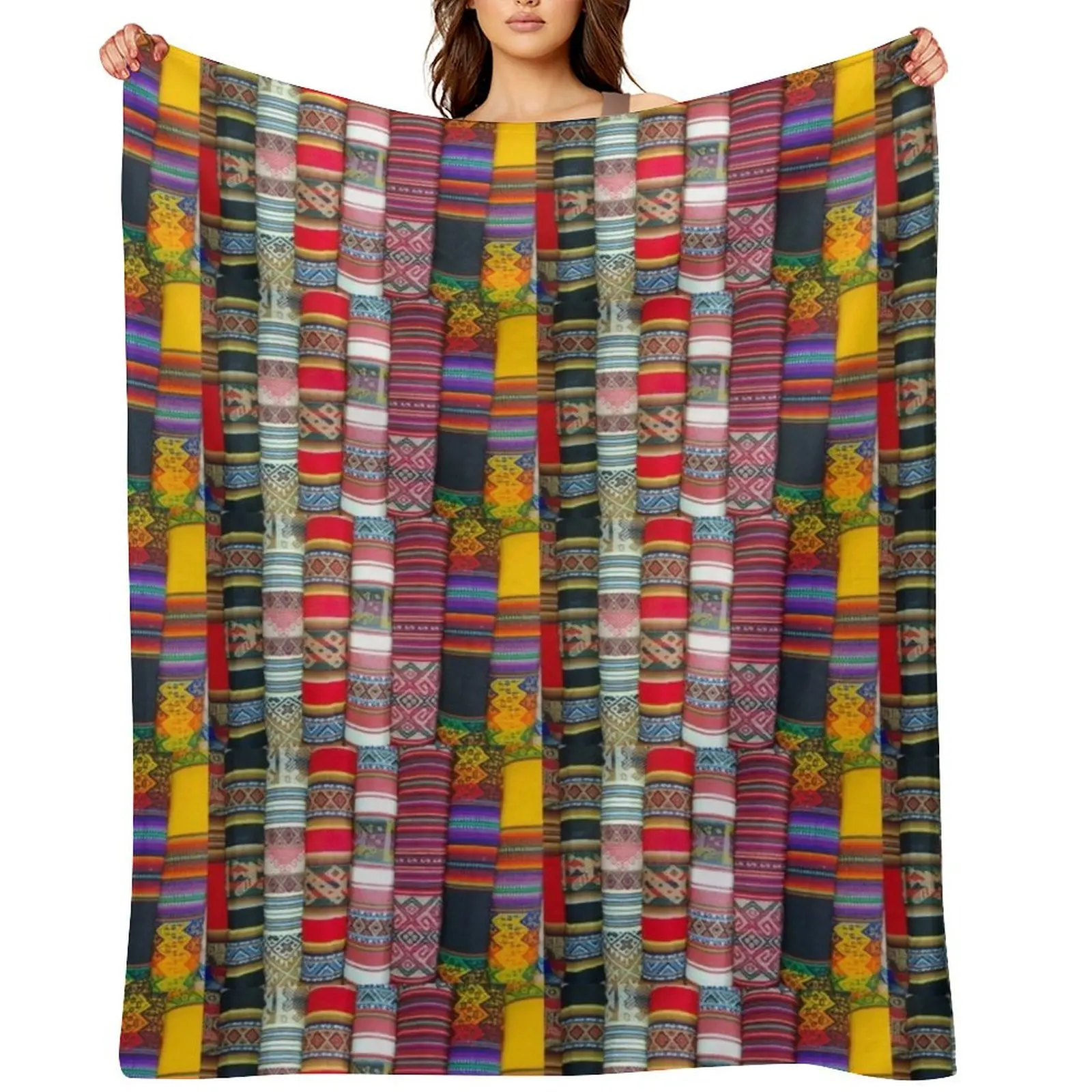 

Peruvian Textiles Throw Blanket decorative Blankets For Sofas Hair Furrys Blankets
