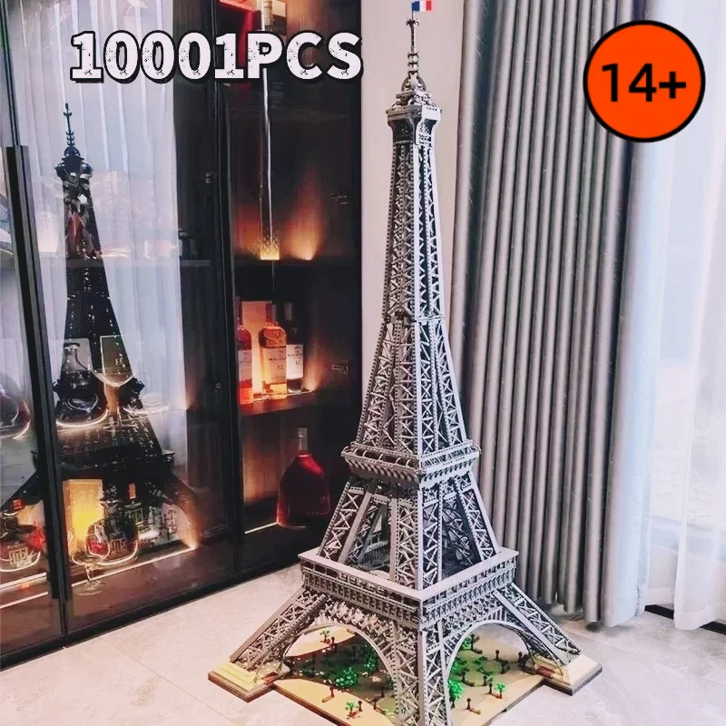 

Large 1.49M Eiffel Tower Building Block Sets 10001Pcs Creative Toys 10307 Architecture Assembly Model Bricks Gifts for Friends